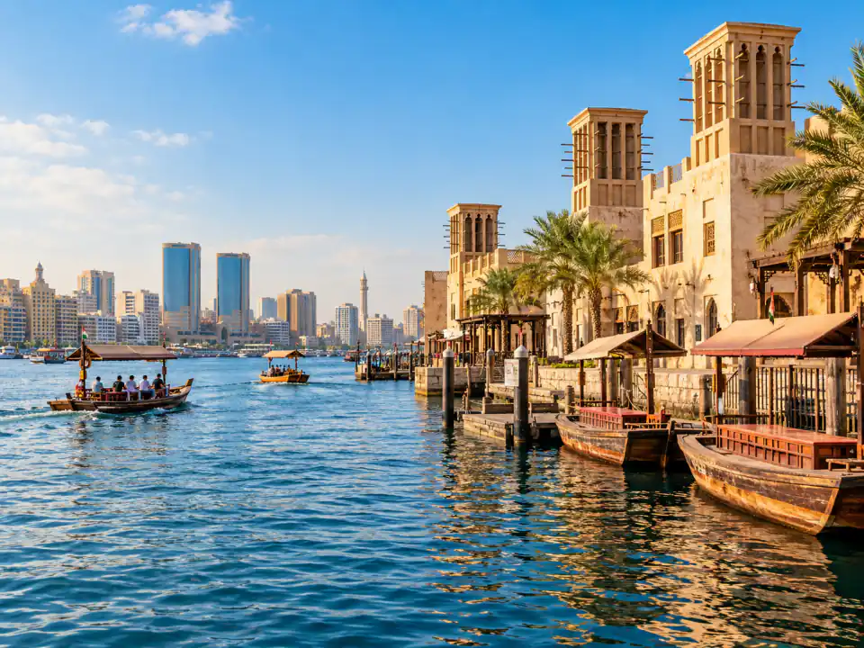 Dubai Creek heritage scenery — original destination-inspired artwork.